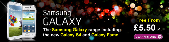 Samsung Galaxy deals from &pound;5.50 p/m