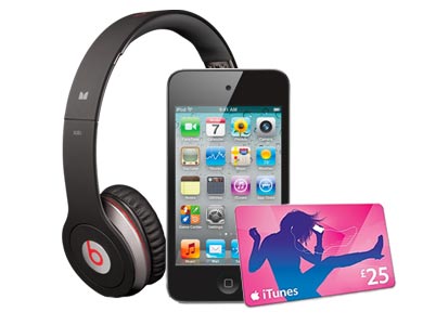 Free Beats headphones, iPod Touch + iTunes voucher